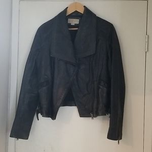 Michael Kors leather jacket size large